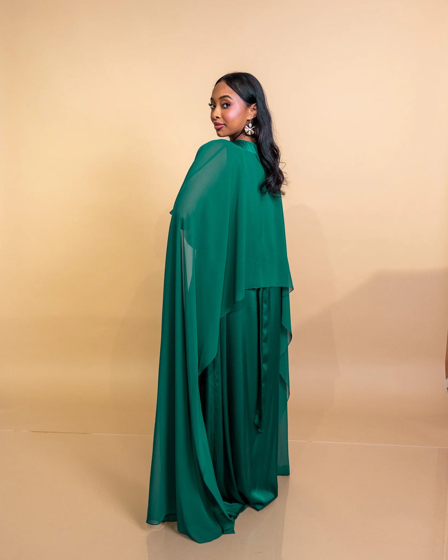 Emerald Green Lily Veil Dress