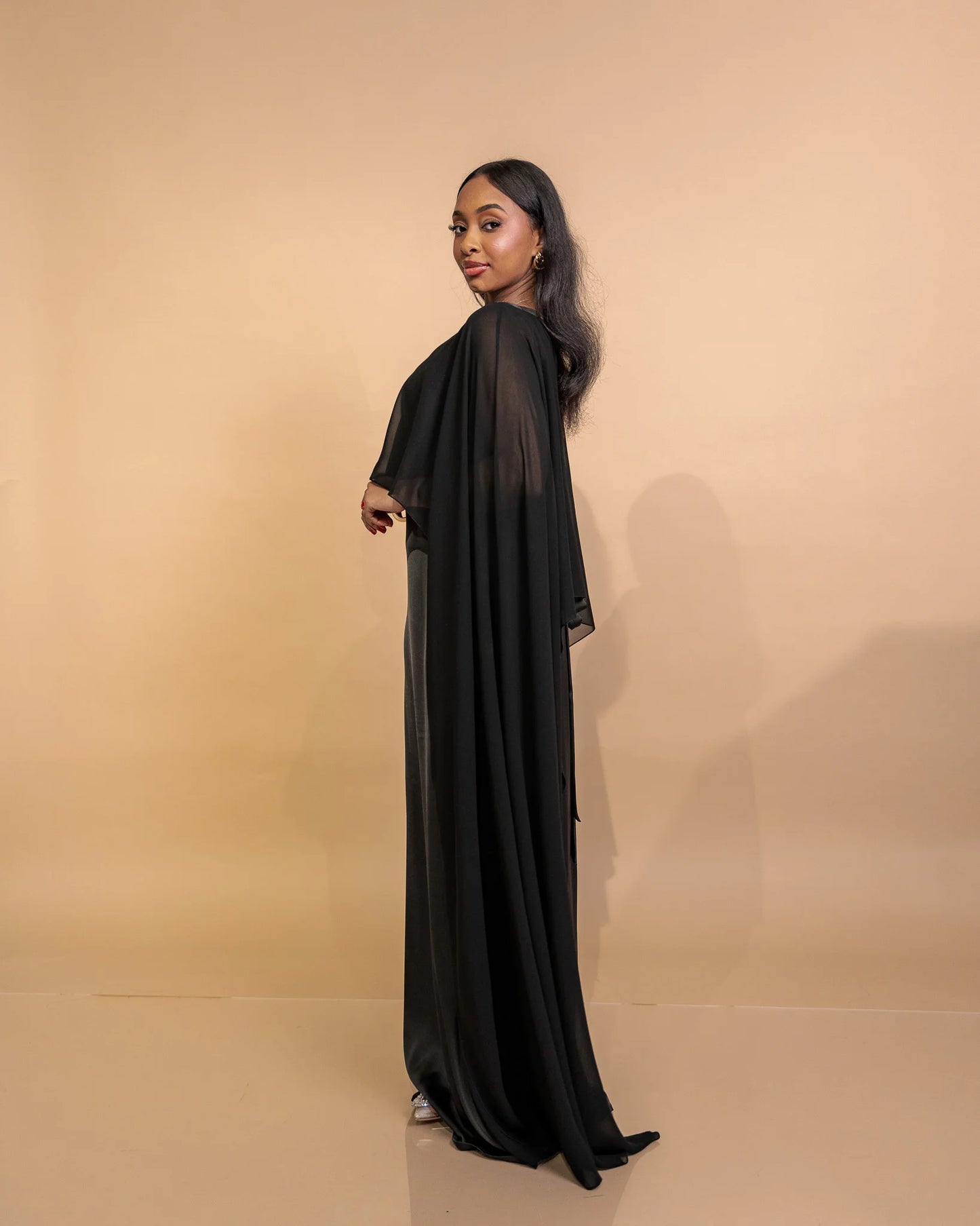 Black Lily Veil Dress
