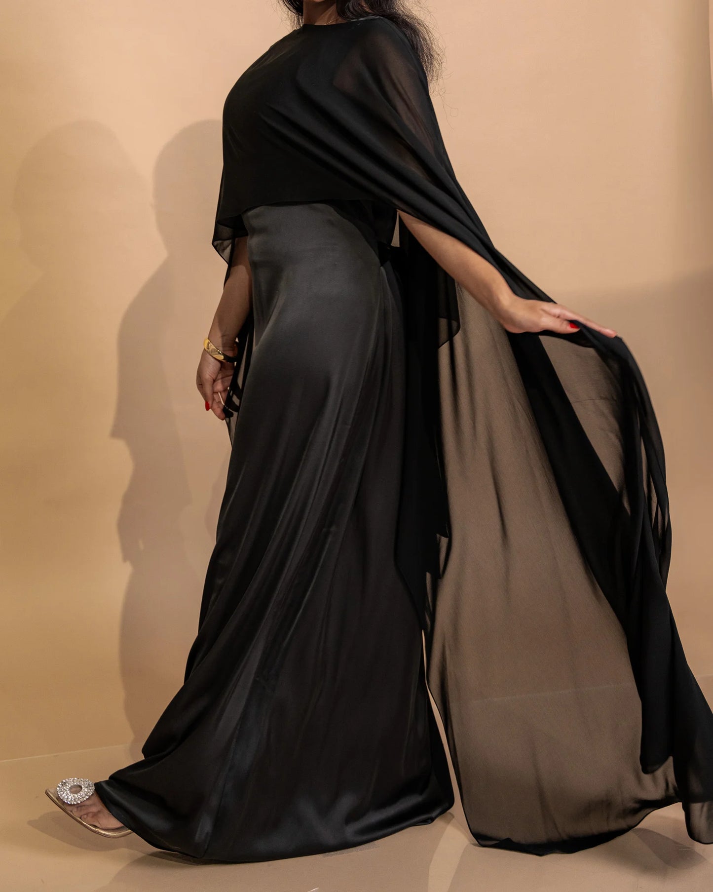 Black Lily Veil Dress