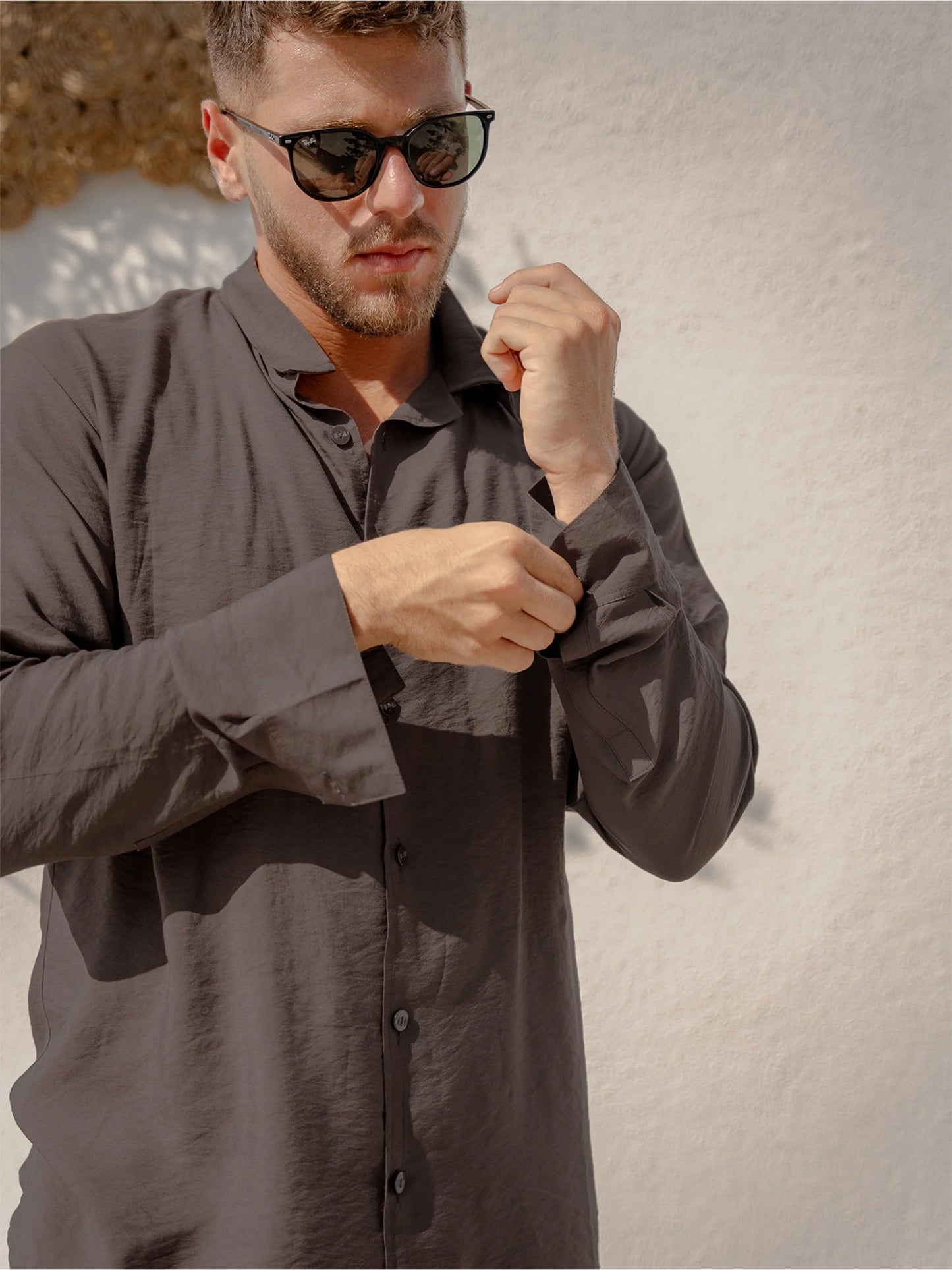 Espresso Linen Shirt