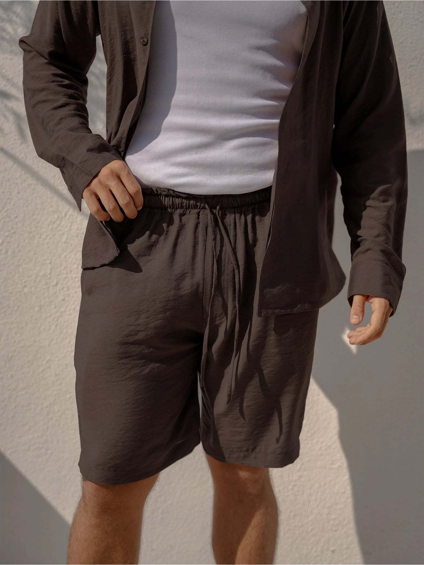 Espresso Linen Short