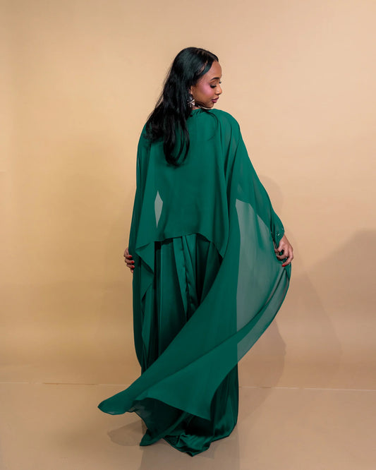 Emerald Green Lily Veil Dress